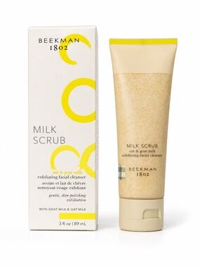 Beekman 1802 Milk Scrub Oat & Goat Milk Exfoliating Facial Cleanser 3 oz